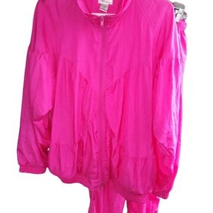 1992 y2k track suit fuschia size LG 8/10
